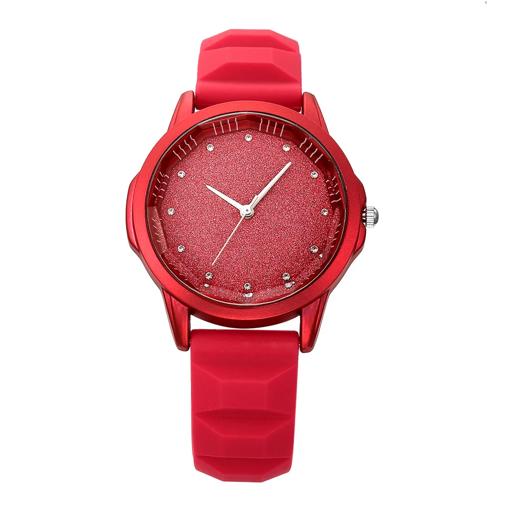 

Women Watch Luxury Rubber Band Watches Casual Creative Color Analogue Quartz Watch for Women