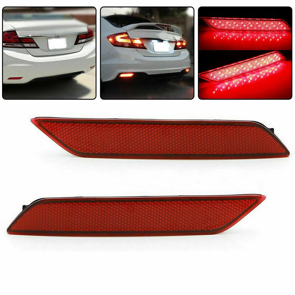 

Стоп-сигналы светодиодные фонари аксессуары 4DR только 2013 - 2015 для Civic Для Седан низкое энергопотребление отражающие фонари