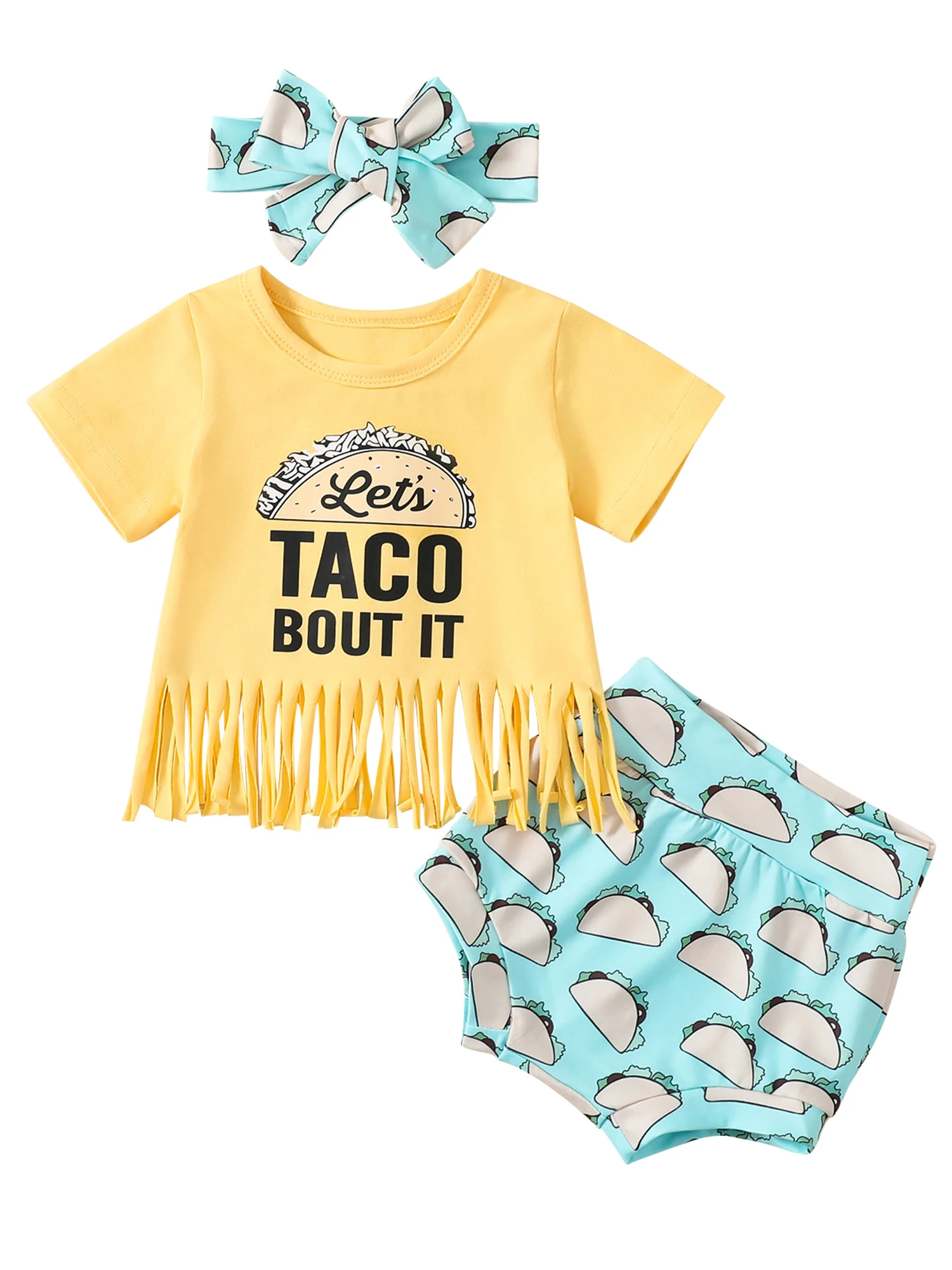 

Летние комплекты одежды для маленьких девочек, футболка и шорты с коротким рукавом и цветочным принтом с оборками на подоле, ободок