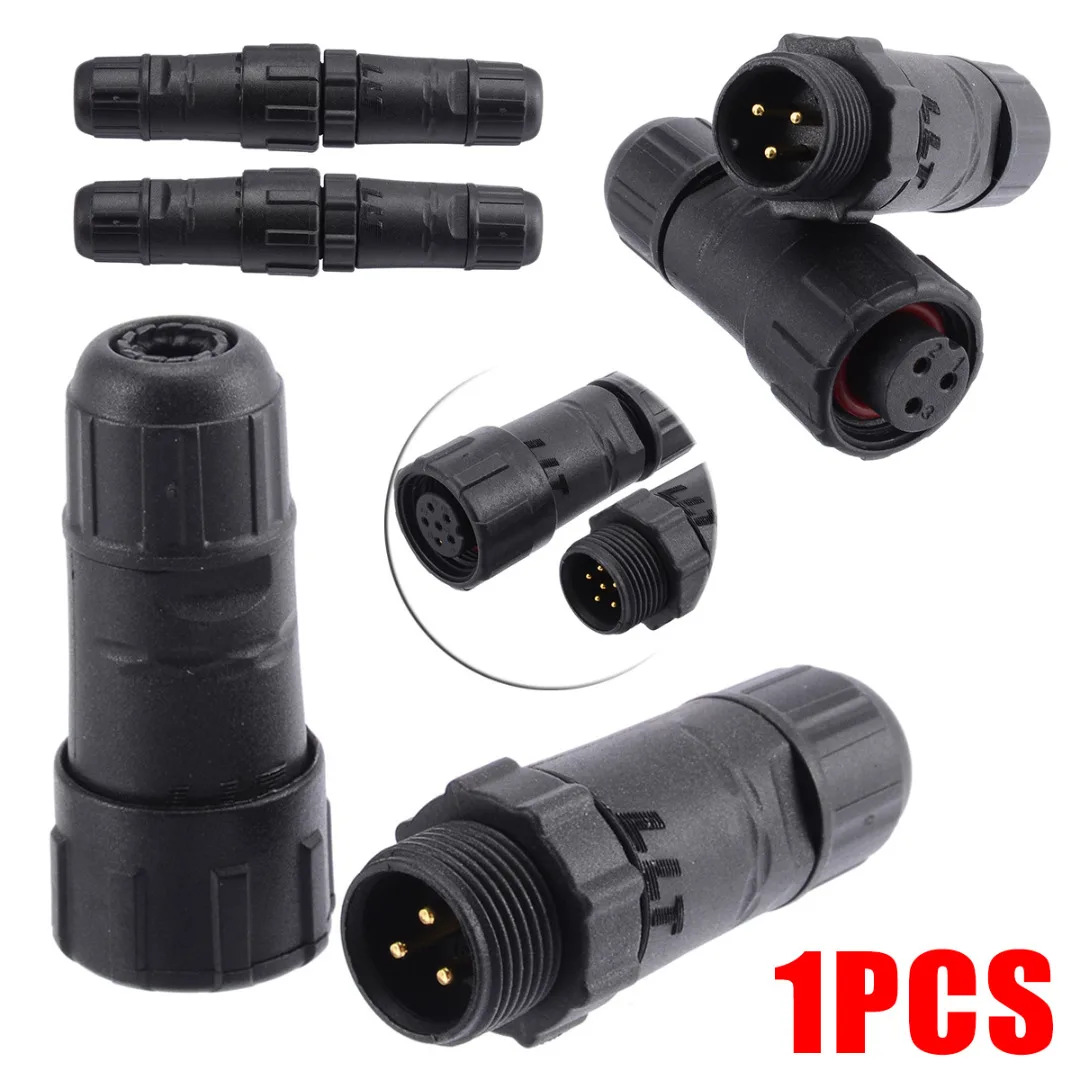 

New Soldering Connector Plug Socket 3/4/5/6Pins Straight Electrical Cable Connectors IP68 Waterproof Socket Terminal Block