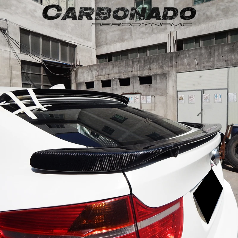 Carbonado M Стиль углеродное волокно багажник крыша спойлер для X6 E71