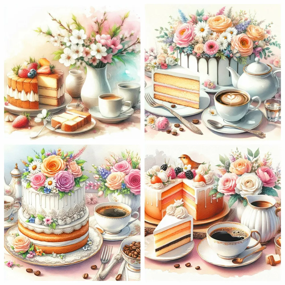 5d Набор Алмазной Живописи Azqsd Кухонная Мозаика Пейзаж Вышивка Крестиком Полная