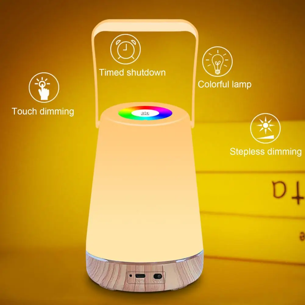 

Table Lamp High Brightness Touching Button Lightweight Portable Sensor Control Bedside Night Light for Living Room