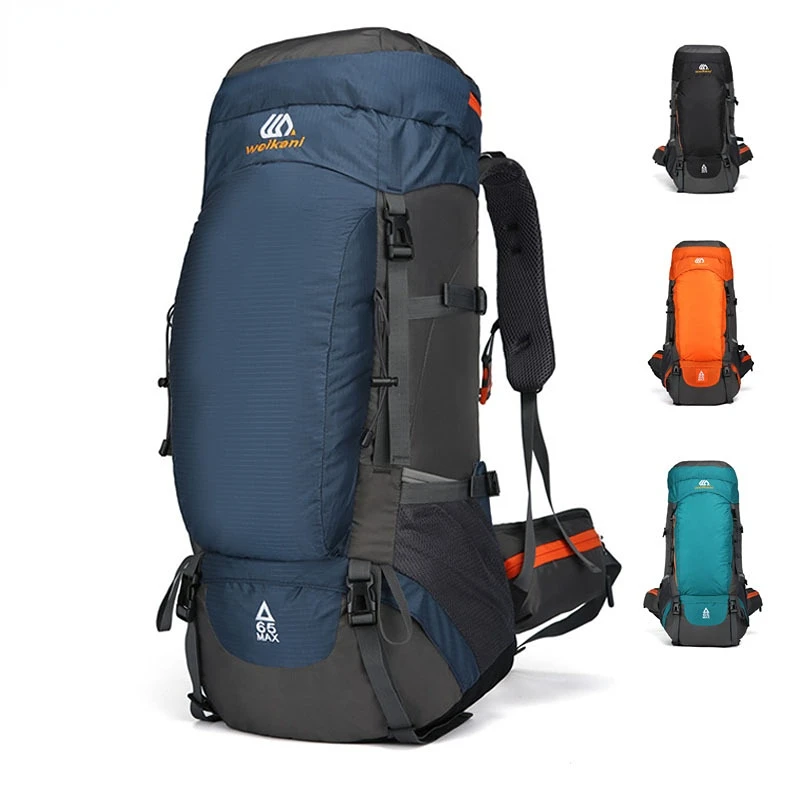 50/65L Ultralight Sports Outdoor Mountaineer Backpack Large Capacity Hiking Camping Daypack Multifunction Molle Trekking Bag