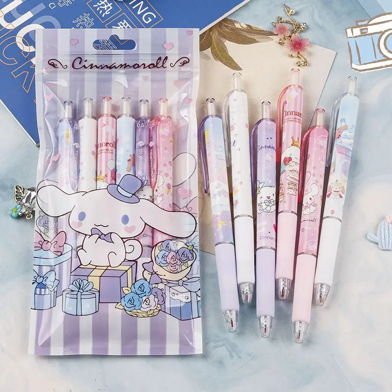 

Kawaii Sanrio нейтральная ручка Cinnamoroll мультфильм милые дети Начальная Школа Канцтовары быстросохнущая ручка рождественские подарки