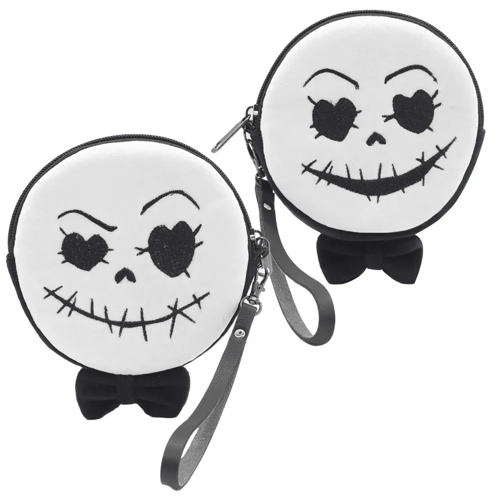 

Плюшевый кошелек для мелочи с принтом скелета, миниатюрная сумочка для ключей, детский чехол для хранения, подарок на день рождения и Рождество