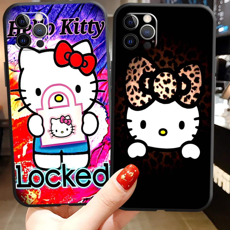 

Hello Kitty Cartoon Kawaii Phone Cases For iPhone 11 12 Pro MAX 6S 7 8 Plus XS MAX 12 13 Mini X XR SE 2020 Coque Carcasa