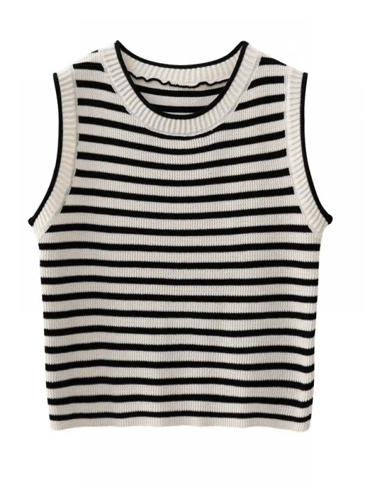 Новинка 2024 базовый женский жилет эластичный Женская майка и кофта летние дикие