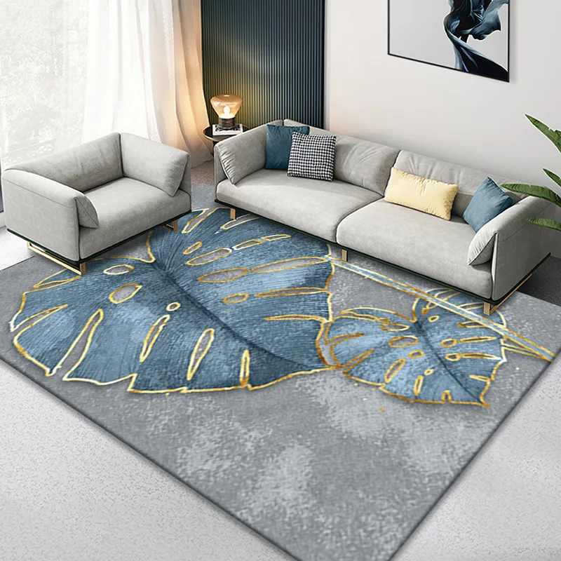 

Modern Chinese Style Living Room Rug Geometric Rug, Home Non-Slip Rug, Living Room Full Carpet Home Decoration