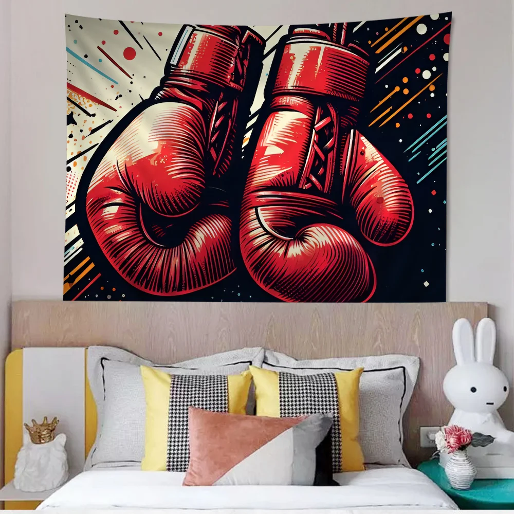 Боксерские боксерские перчатки HD подвесной богемный гобелен индийский Будда