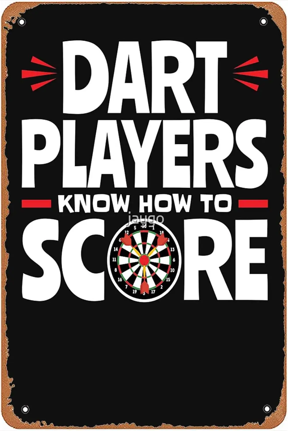 Drt Plyers Know How to Score Throwng Drts Sgn Wll Decor rt Плакат Vntge Metl Tn для забавной комнаты Office Bthroom Mn Cve