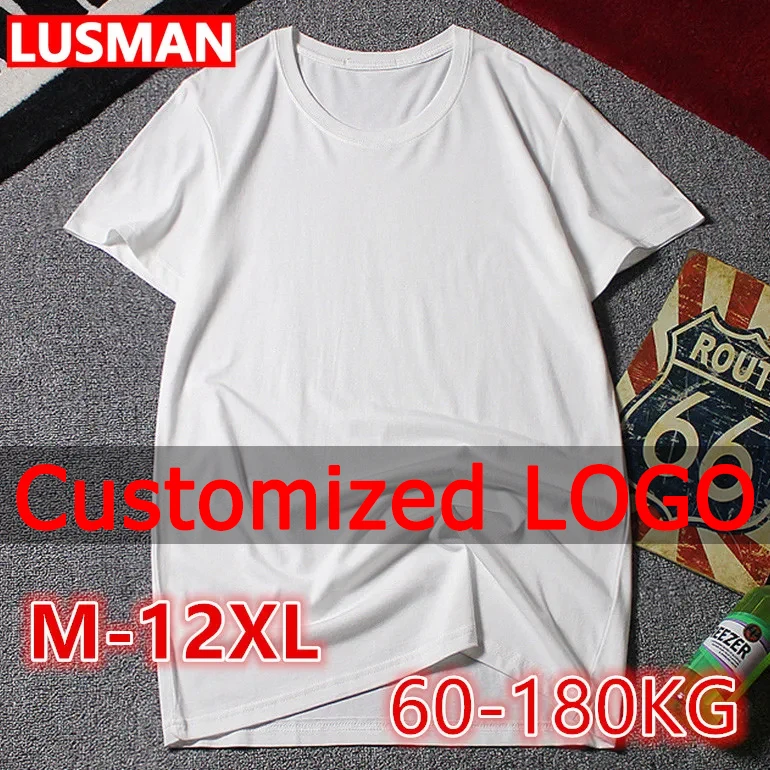 Футболка мужская летняя однотонная с коротким рукавом и круглым вырезом 60-180 кг