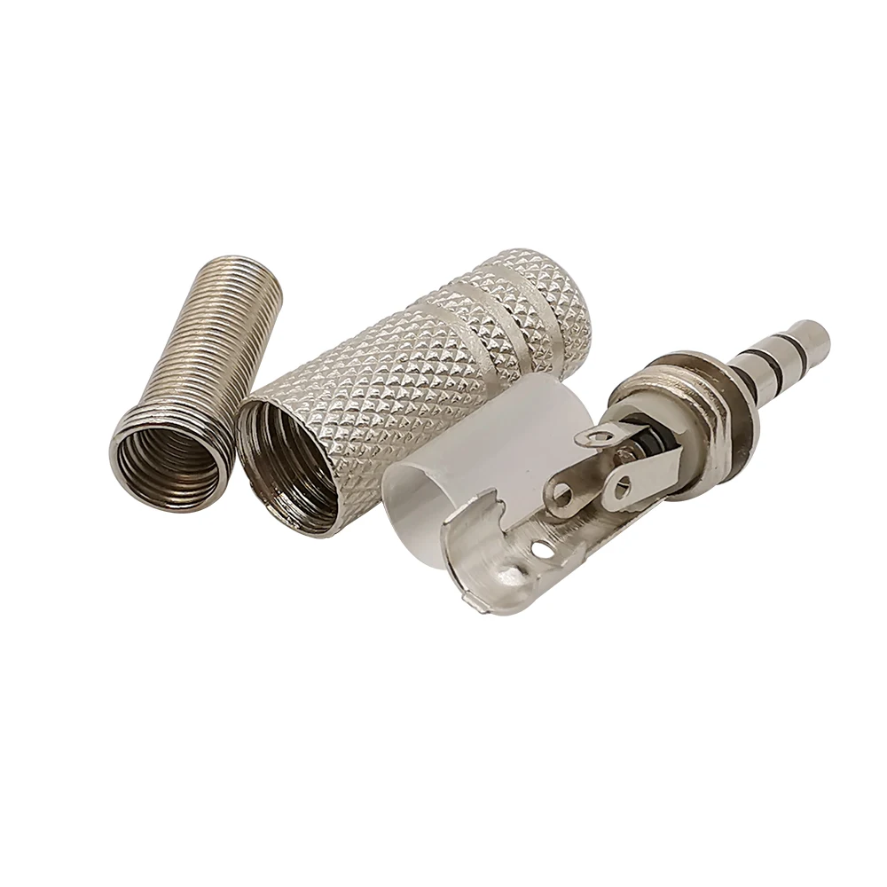 2 шт. сменный 3 5 мм 4-полюсный аудиоразъем для наушников штекер Пайка Ремонт Разъем