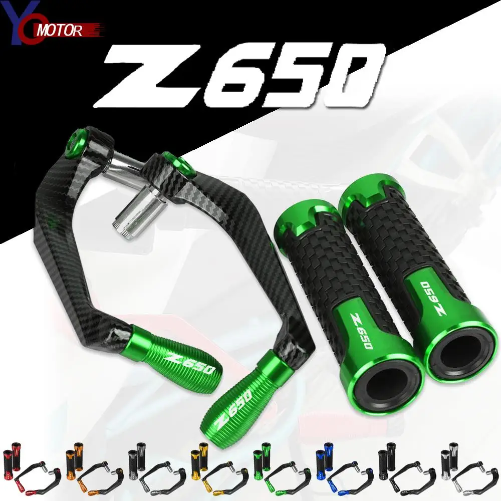 

Motorcycle Handlebar Grips Handle and Brake Clutch Lever Guard Protection For Kawasaki Z650 NINJA650 2016 2017 2018 2019 2020