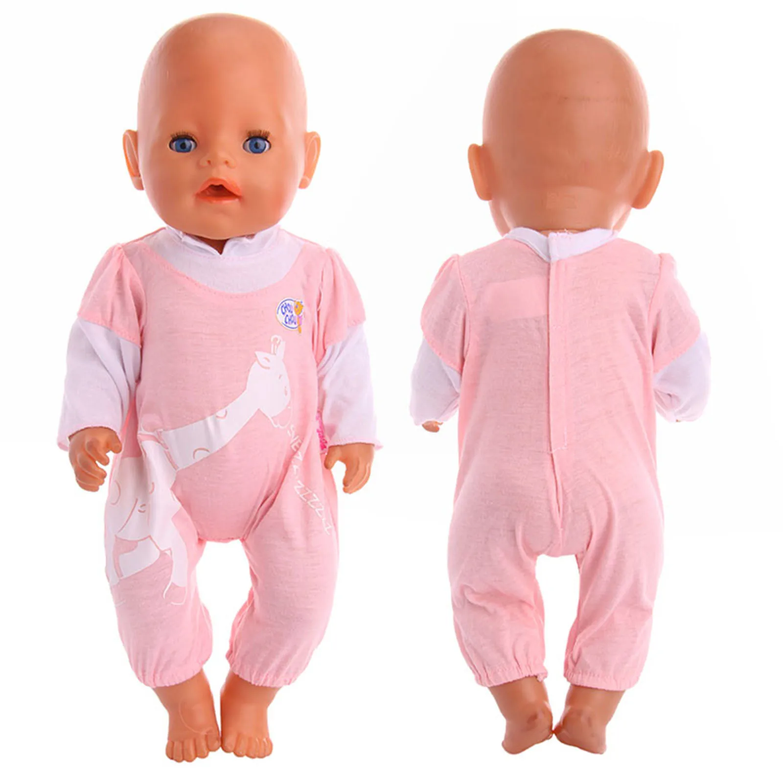 

43cm New Born Baby Doll Clothes Animal Series Pajamas Fit For 43cm Baby Doll 18 Inch Reborn Baby Doll Generation Gift For Girls
