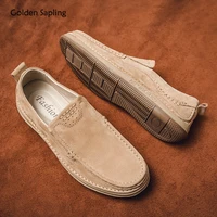 golden sapling retro mens loafers fashion casual shoes classics driving flats leisure loafer comfort slip on business men shoes