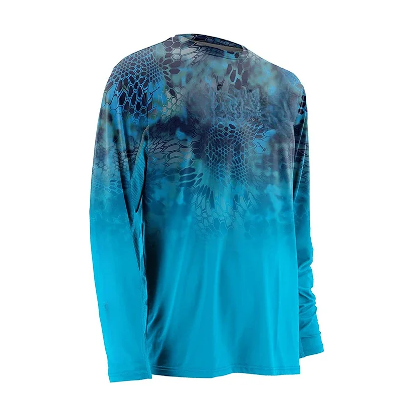 Новинка Мужская одежда для рыбалки свитшот с длинным рукавом и защитой от