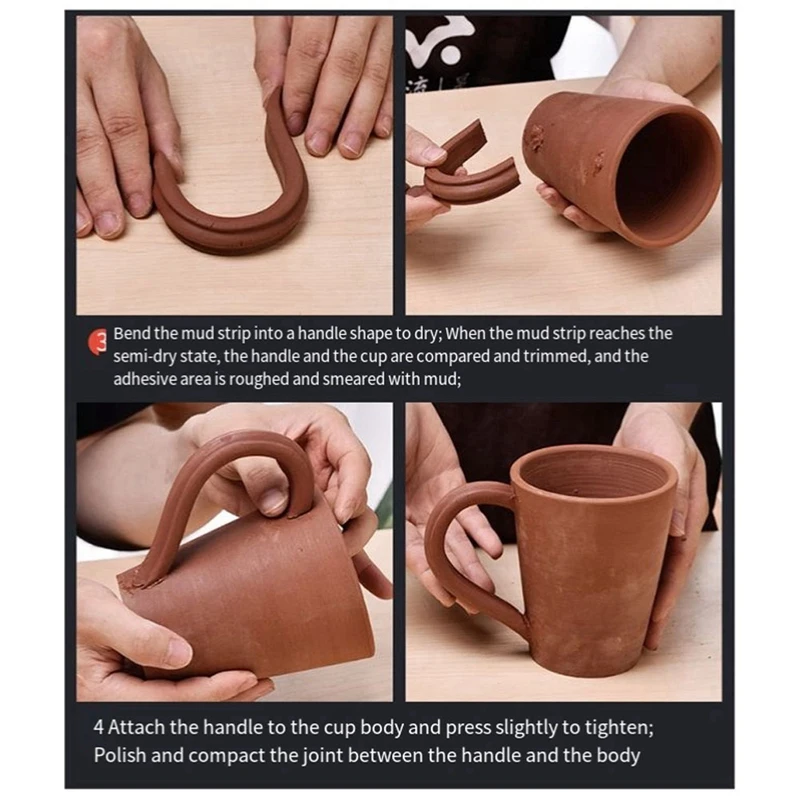 5-компонентный экструдер для глины инструмент керамической чашки в форме ручки