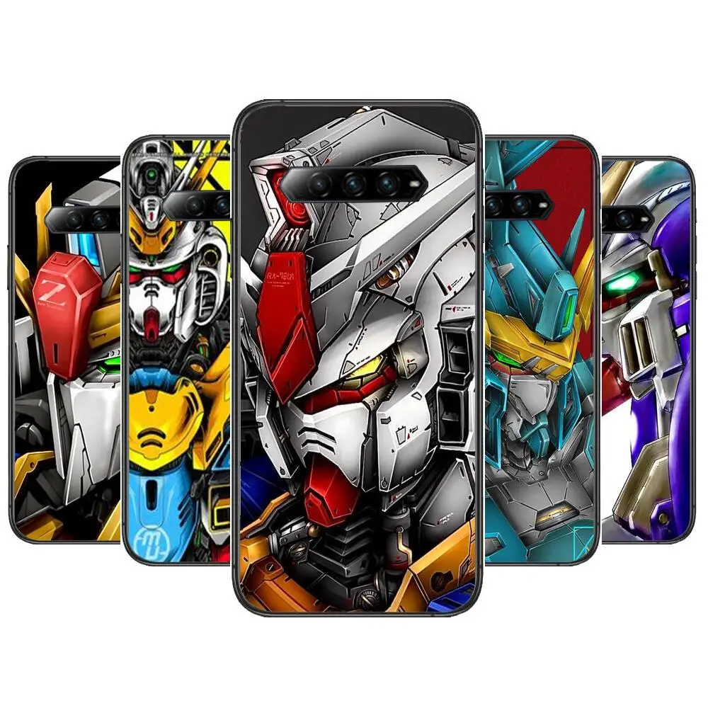 

Hot-Phone Case For xiaomi redmi Black Shark 4 Pro 2 3 3s Cases Helo Black Cover Silicone Back Prett mini cover Gundam Fighter