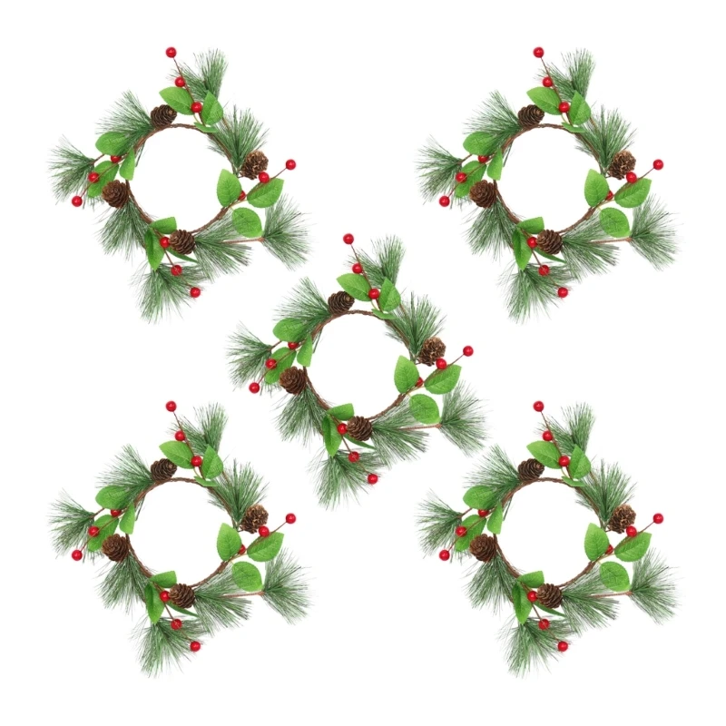 Rings For Halloween And Holiday Parties Set Of 5 For Pillar Candles Up To 3.3 Inches M6ce