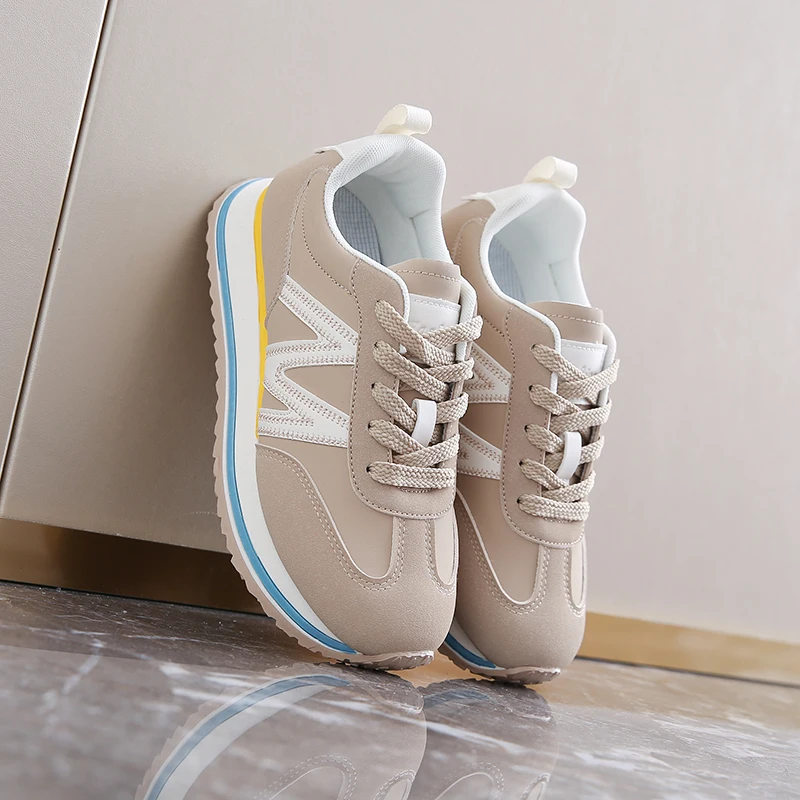 Кроссовки CRLAYDK хлеб для женщин обувь на платформе с буквенным принтом со