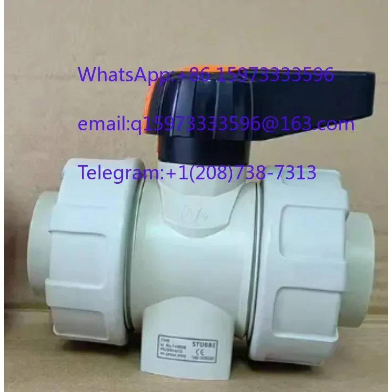 Фото Шаровой кран с двойным соединением из ПП с термопластичным уплотнением PTFE-EPDM C200 PN10 DN50 145008 №2