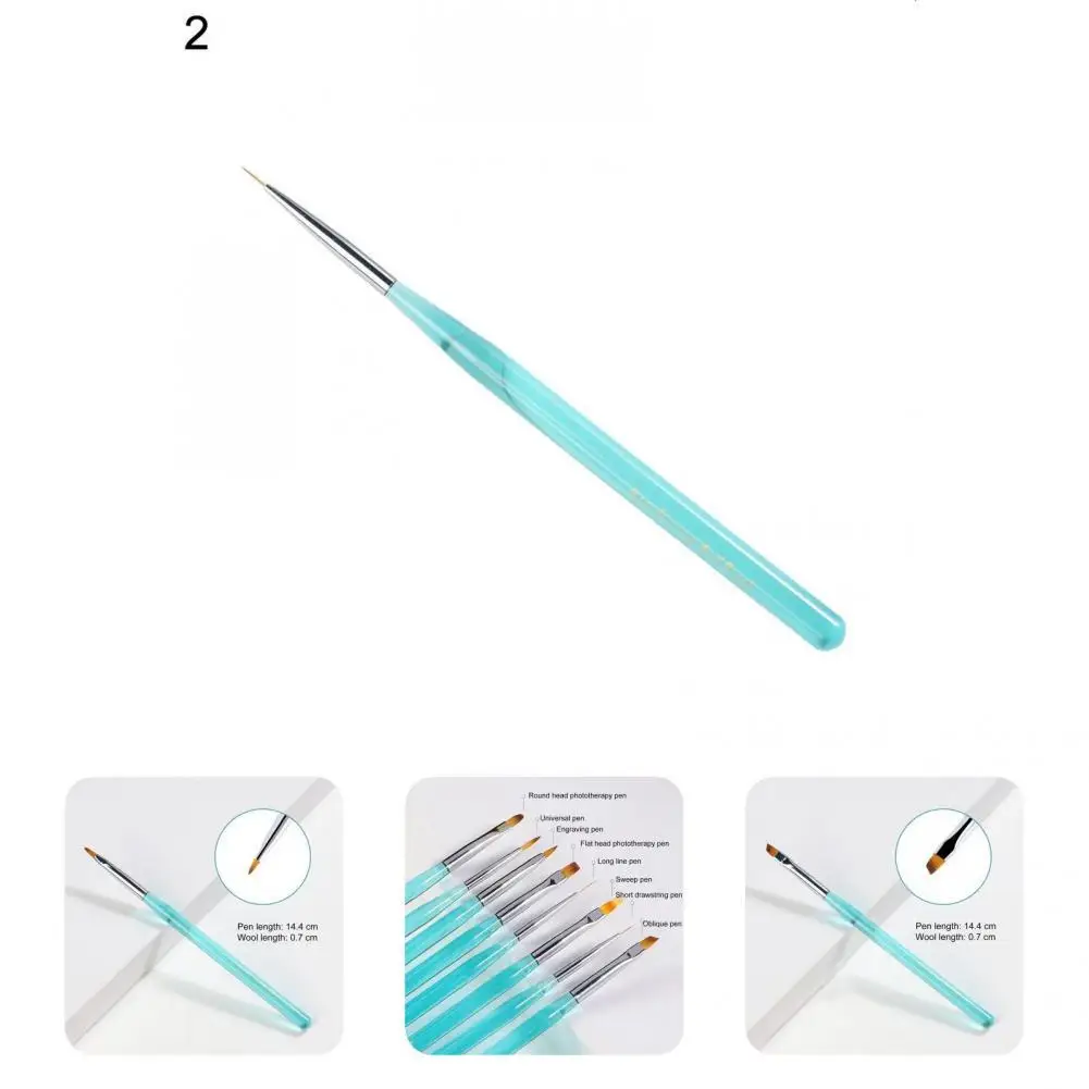 

Lightweight Stylish DIY Nail Design Painting Brush Nail Art Tool Nail Painting Pen Portable for Manicurist