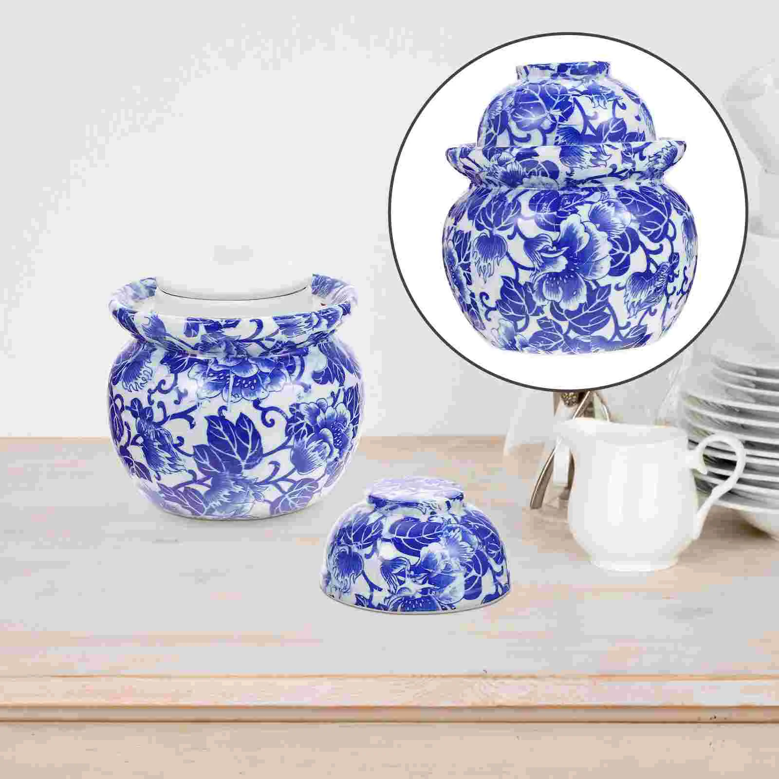 

Pickles Sealing Jar Storage Container Ceramic Pickles Container Pickled Vegetable Jar