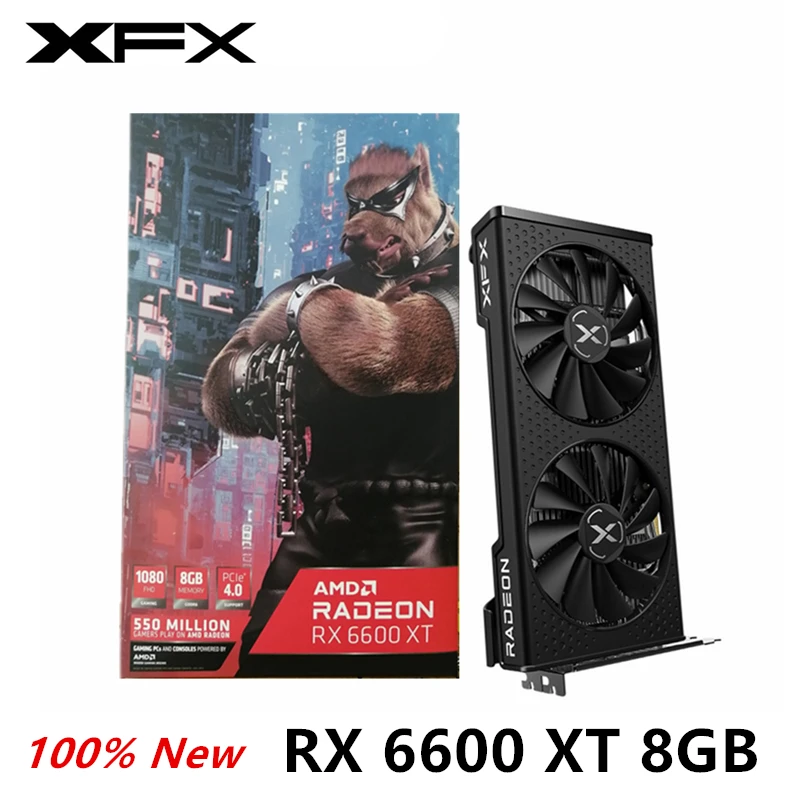  Новая графическая карта XFX 6600XT 8GB
