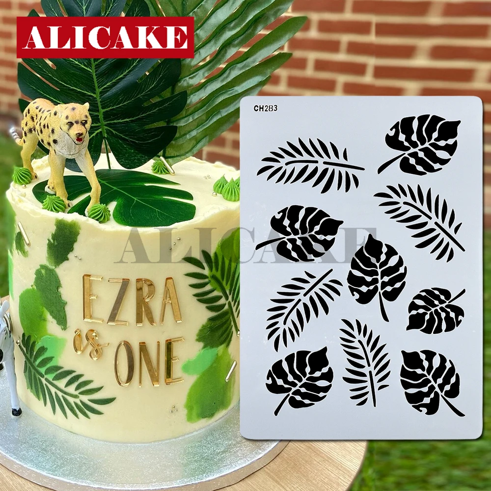 

Трафарет для свадебного торта в виде джунглей