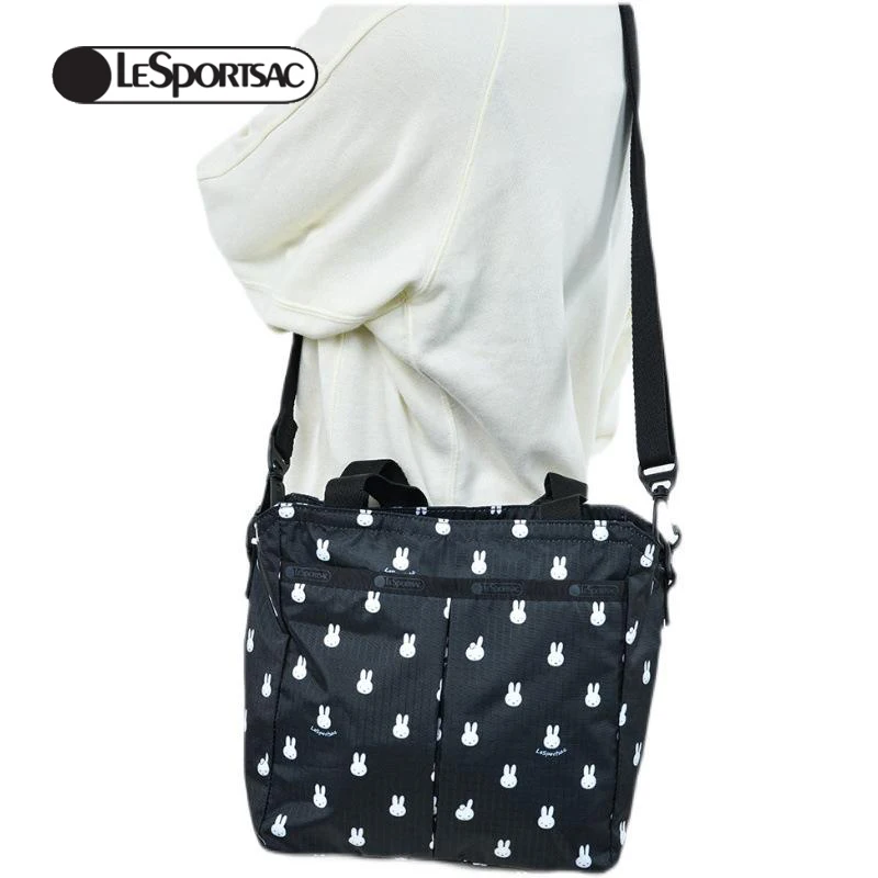 Sanrio Hello kittys bag Lesportsac kawaii handbag shoulder Bags cartoon print styling tote Messenger bags travel bag Lady bags