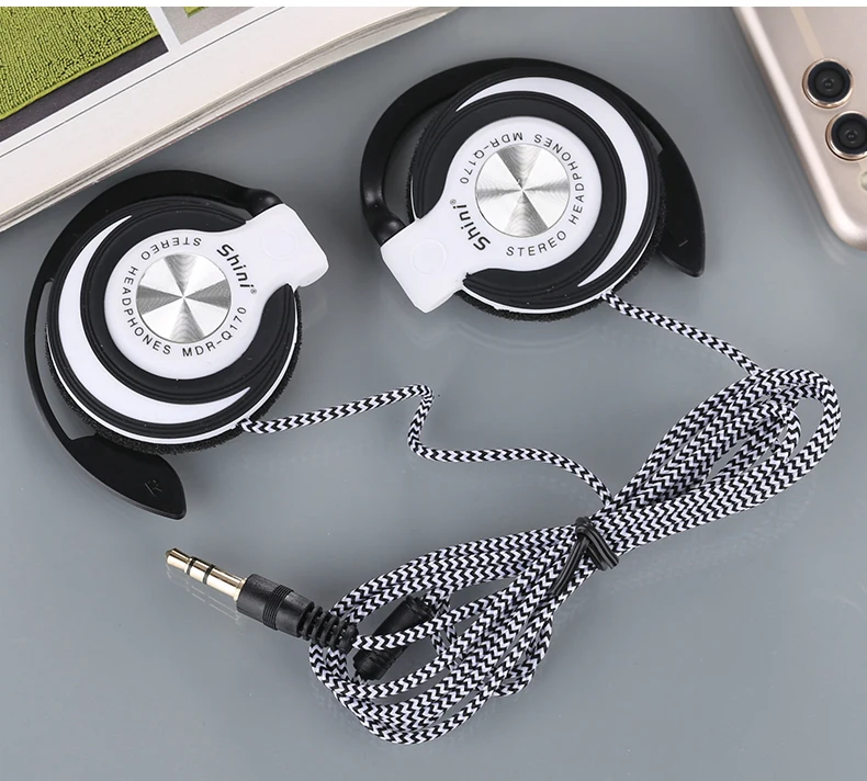 

Shini Q140 Q140 3.5mm Wired Headphones HIFI Heavy Bass Headset Over-ear Adjustable Ear hook Earphones Music Earphone for Phone