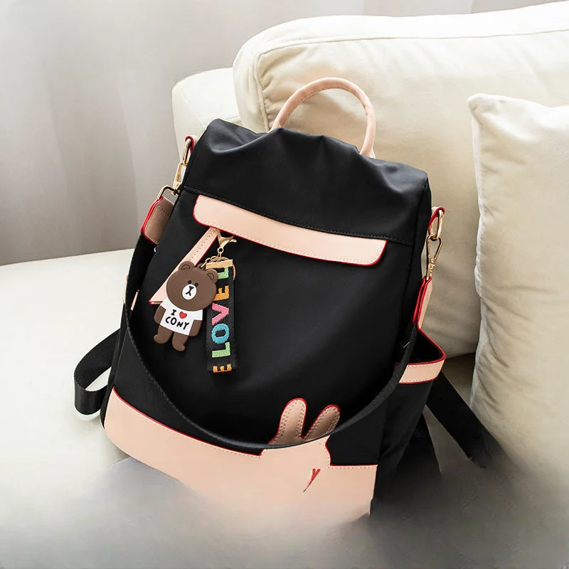 

Backpack Women's New Fashion Versatile Oxford Fabric Bag Canvas Travel Small Backpack Large Capacity Schoolbag