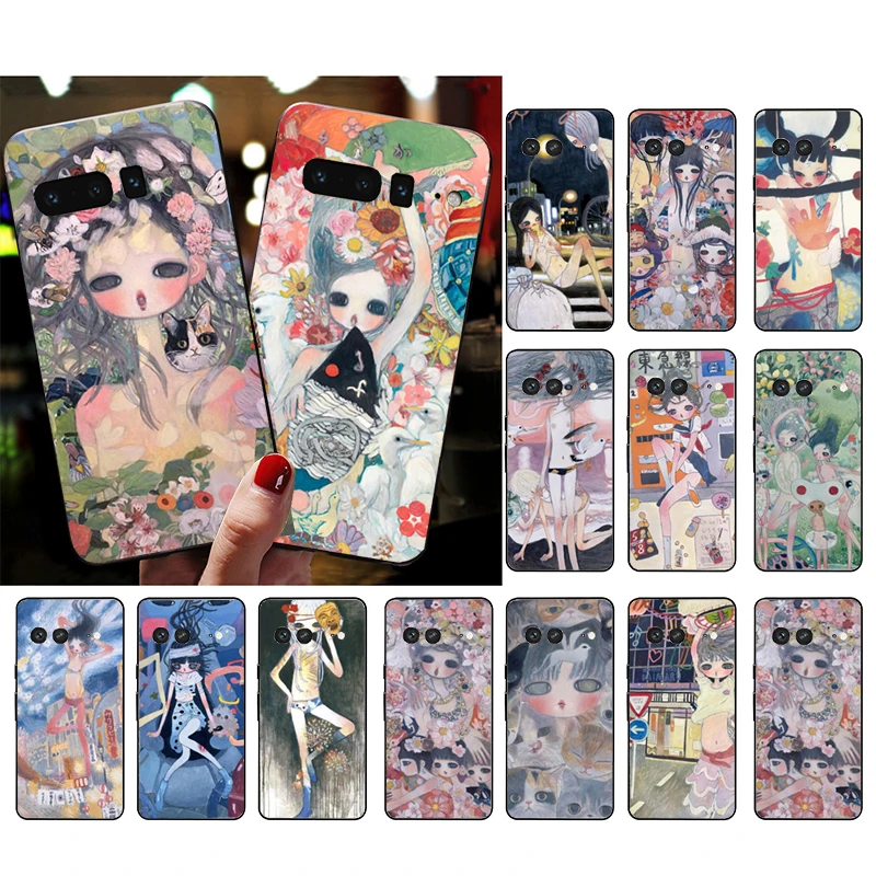 

Phone Case for Google Pixel 7 Pro 7 6A 6 Pro 5A 4A 3A Pixel 4 XL Pixel 5 6 4 3 XL 3A XL 2 XL Aya Takano Girl Art Case
