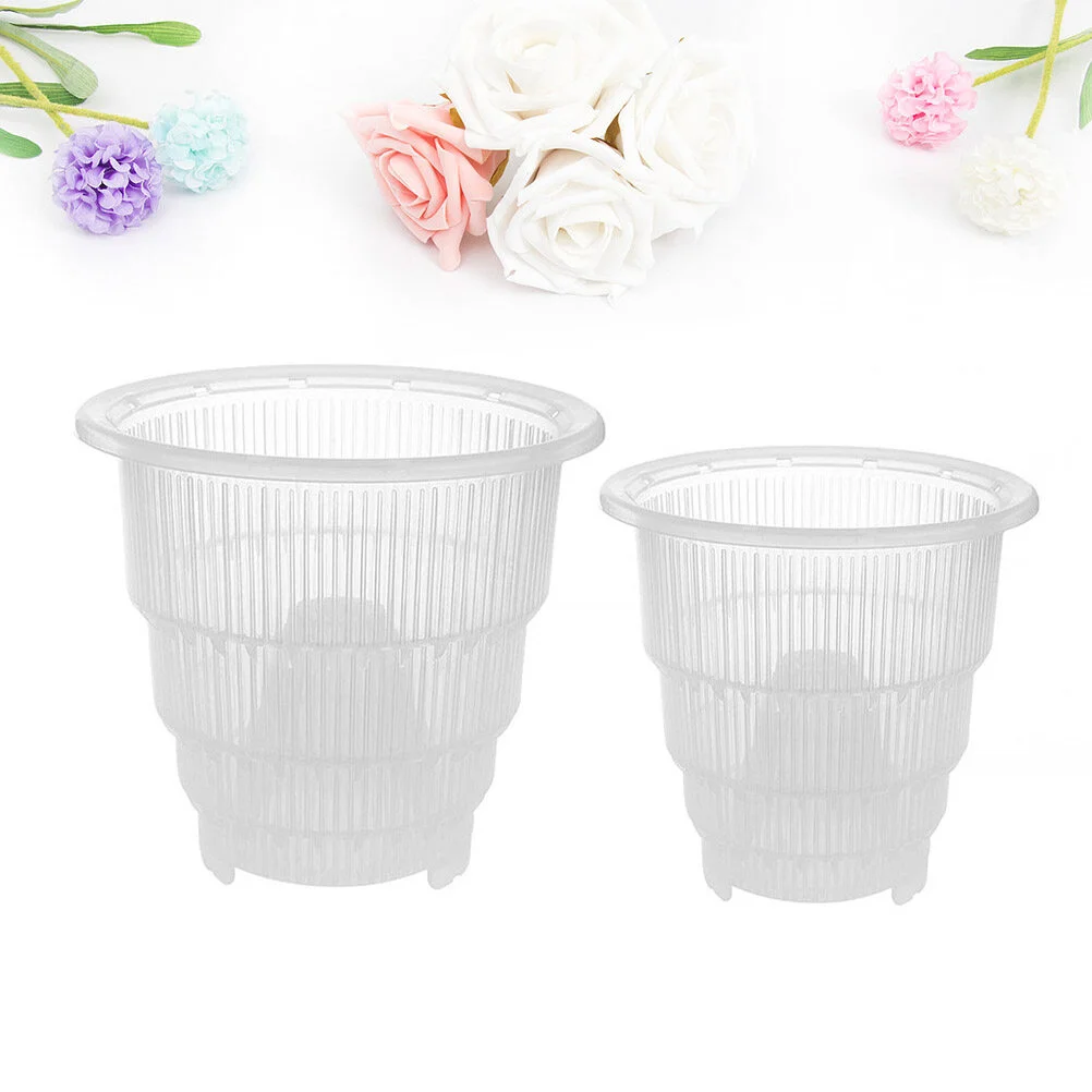 

2 Pcs Plastic Planter Box Succelent Basin Succulent Container Flower Pot Bed Pots Home