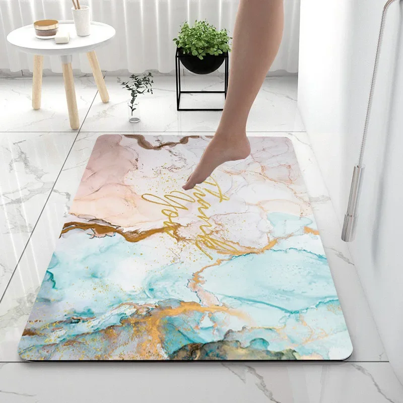 Коврики для ванной мягкий напольный коврик из диатомэ супер впитывающий туалета