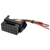 6 way dc 12v volt fuse box block holder atc ato 2 input 12 ouput wire