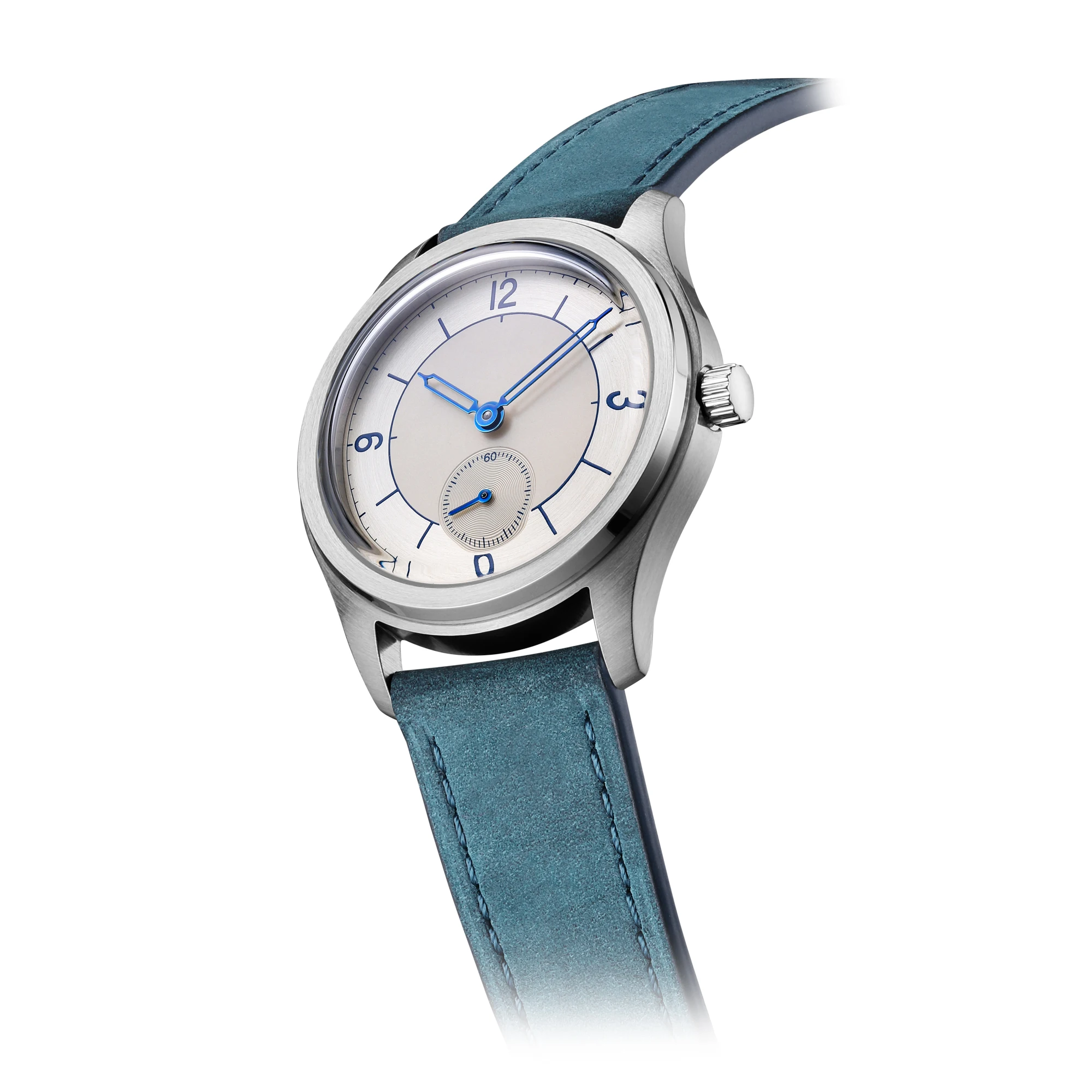 Часы мужские механические с кожаным ремешком 38 мм водостойкие