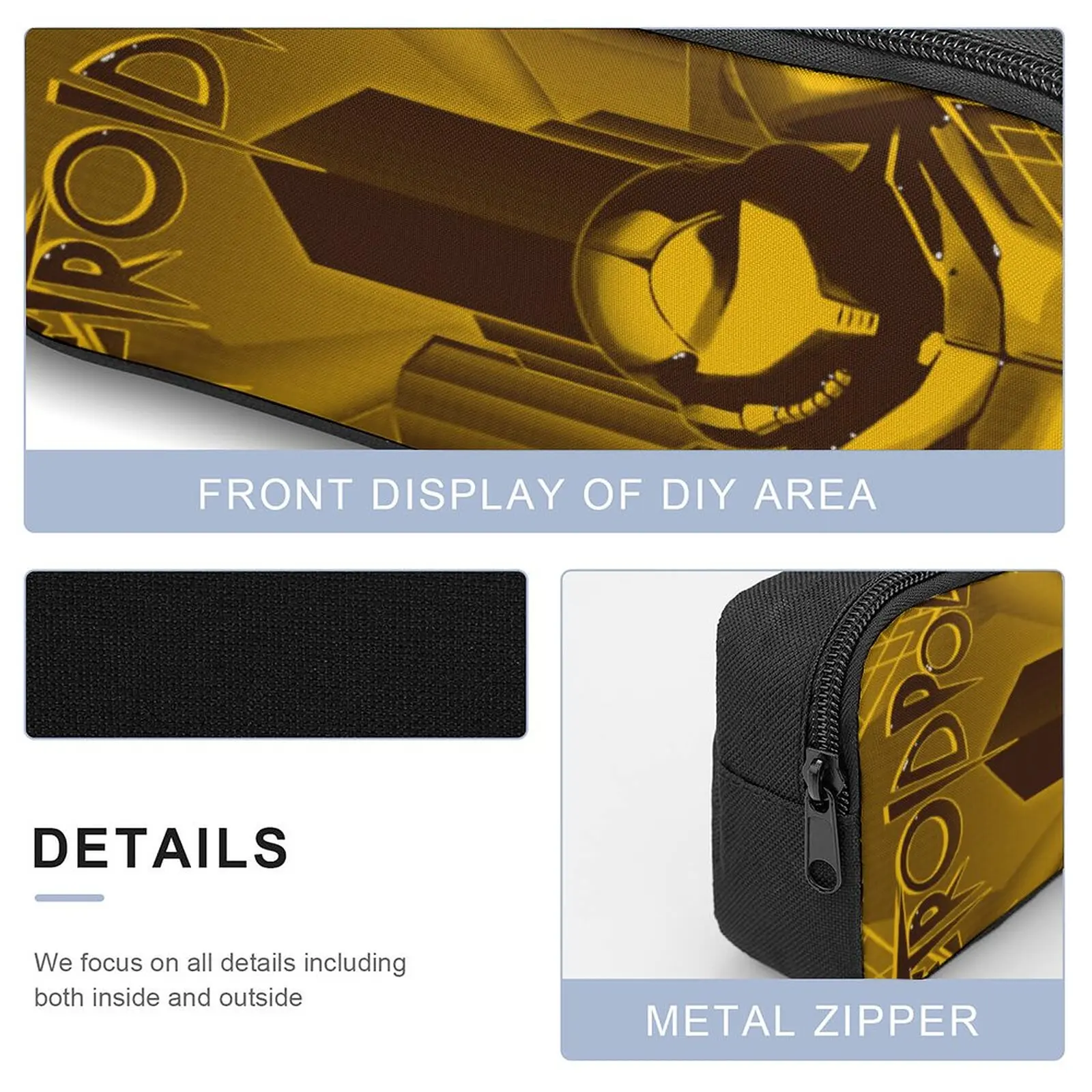 Набор 3 в 1 17 дюймов рюкзак сумка для ланча ручек metroidsspol Metroidss долговечная зубная