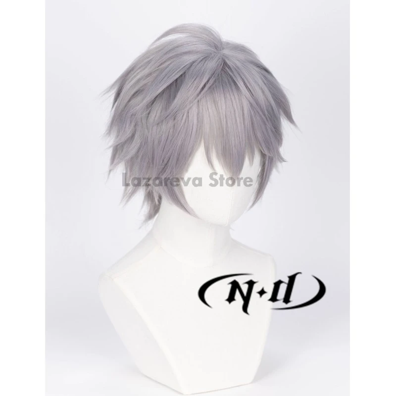 Till Anime Alien Stage Косплей Опора Новый Парик Серебристо-Серые Волосы Мужчины