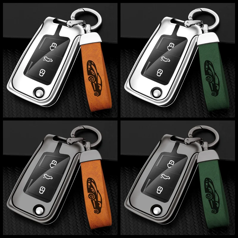 

Car Key Case Cover Shell For VW Volkswagen Golf 7 MK7 Tiguan MK2 For SEAT Ateca Leon FR 2 Ibiza For Skoda Octavia A7 Accessories