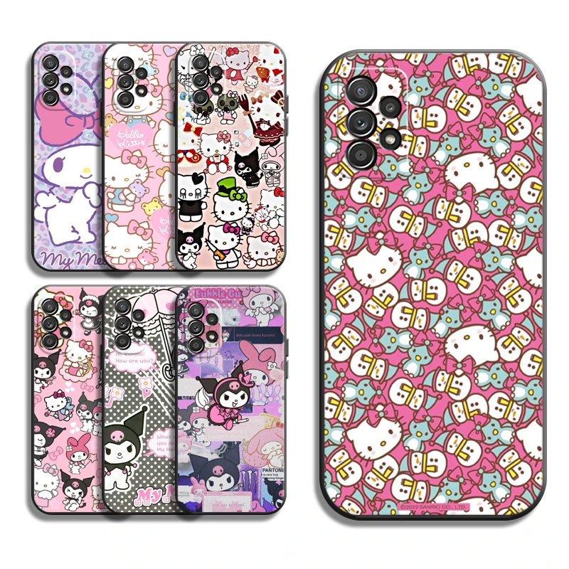 

Kuromi Hello Kitty Phone Cases For Samsung Galaxy S20 FE S20 Lite S8 Plus S9 Plus S10 S10E S10 Lite M11 M12 Back Cover Carcasa