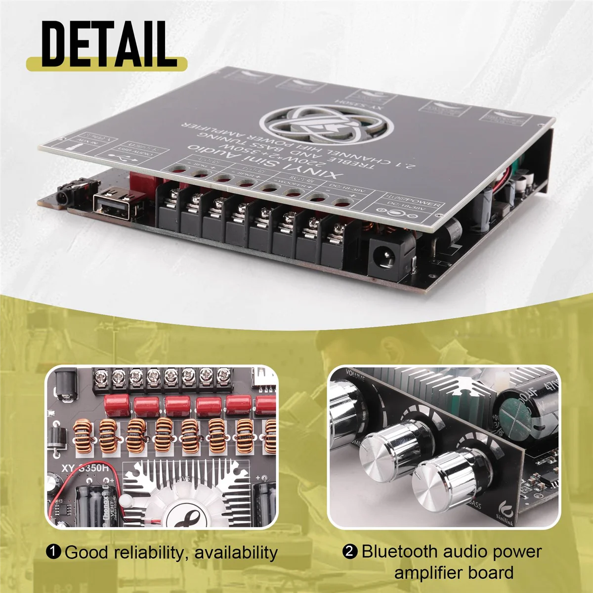 2-канальный модуль цифрового усилителя TPA3251 с Bluetooth сабвуфер высокого и низкого