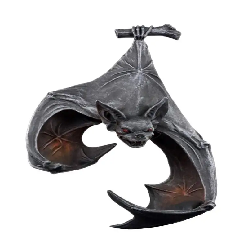 Gothic Wall Sconce Garden Decor Unique Delicate Bat Double Tealight Holder Wall Sconce Statue Office