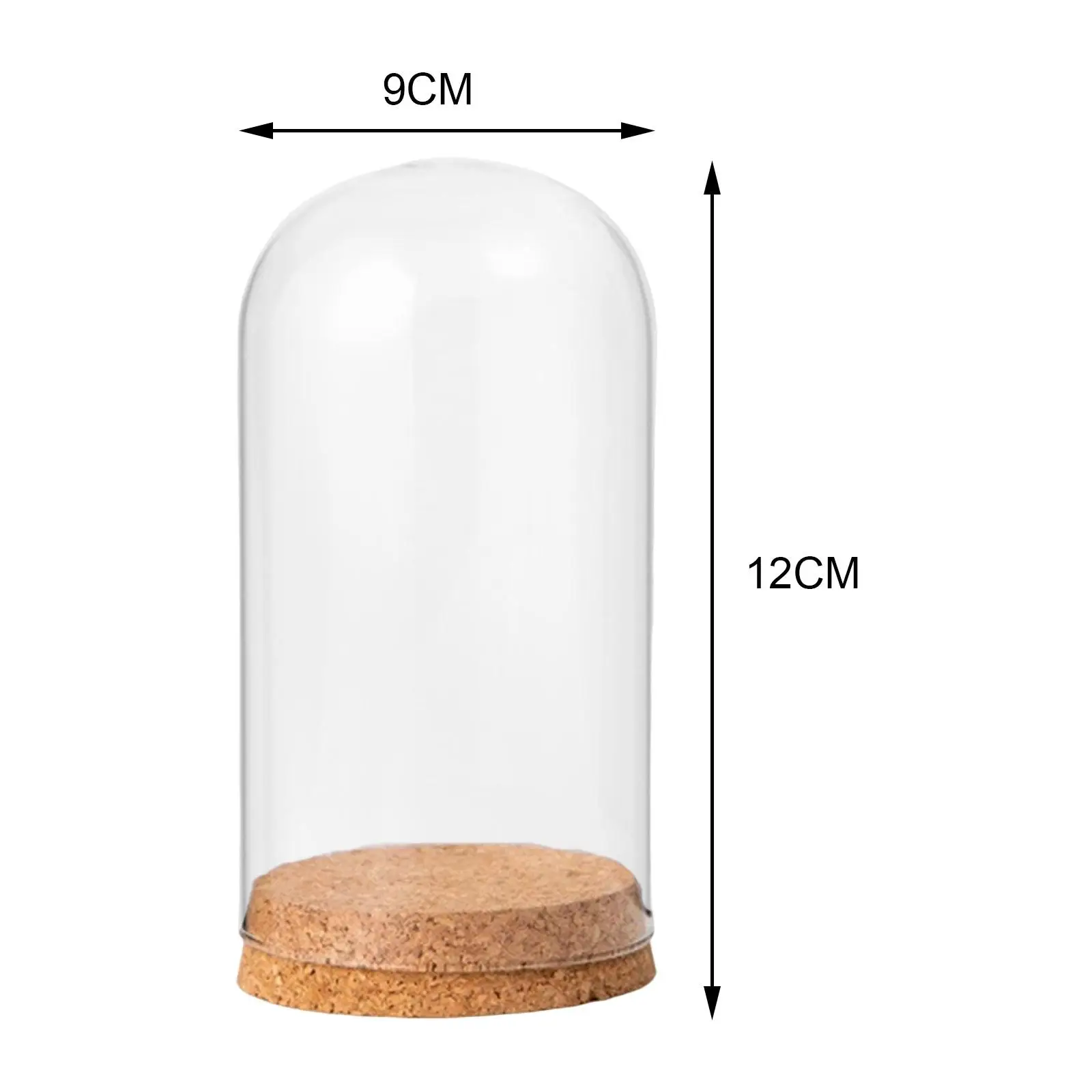 Cloche Bell Jar Дисплей Купол Чехол DIY Контейнер Орнамент Крышка для