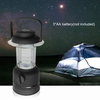 ip65 waterproof 12 leds camping light portable outdoor lantern lamp battery powered for hikingfishingwhite 6000k