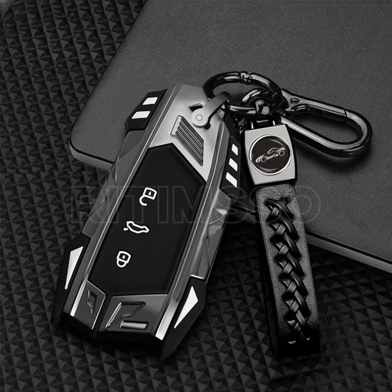 

Чехол для автомобильного ключа из цинкового сплава, чехол для Volkswagen VW Golf 8 MK8 ID-4 ID-6, для Skoda Octavia A8, для Seat Leon FR MK4 Cupra