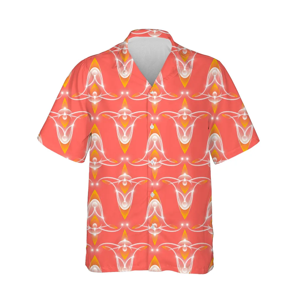 Jumeast 3D Summer Mens Hawaiian Shirt Short Sleeve Beach Aesthetic Clothing Blouses Fashion Streetwear Single-breasted Men Shirt