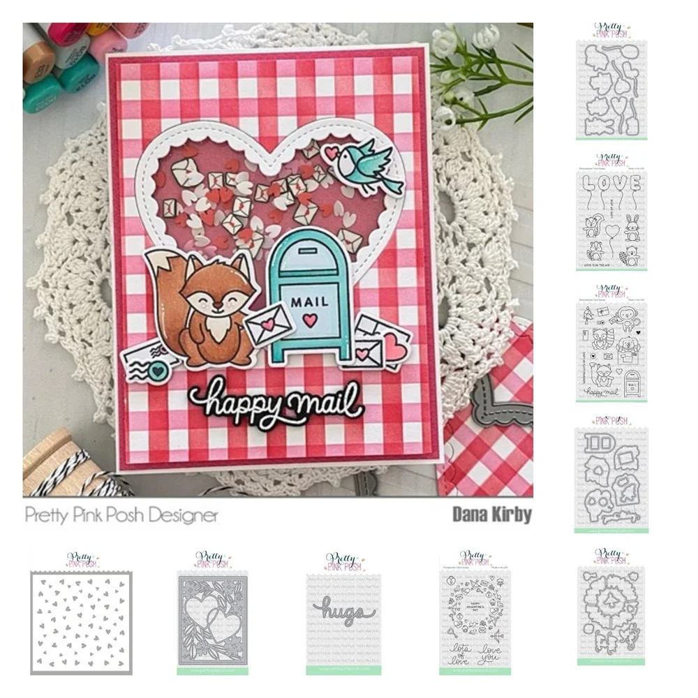 

2022 Valentine's Day Present Love Balloons Wreath Hugs Script Scattered Hearts Stencils Metal Cutting Dies Diy Card Craft Stamps