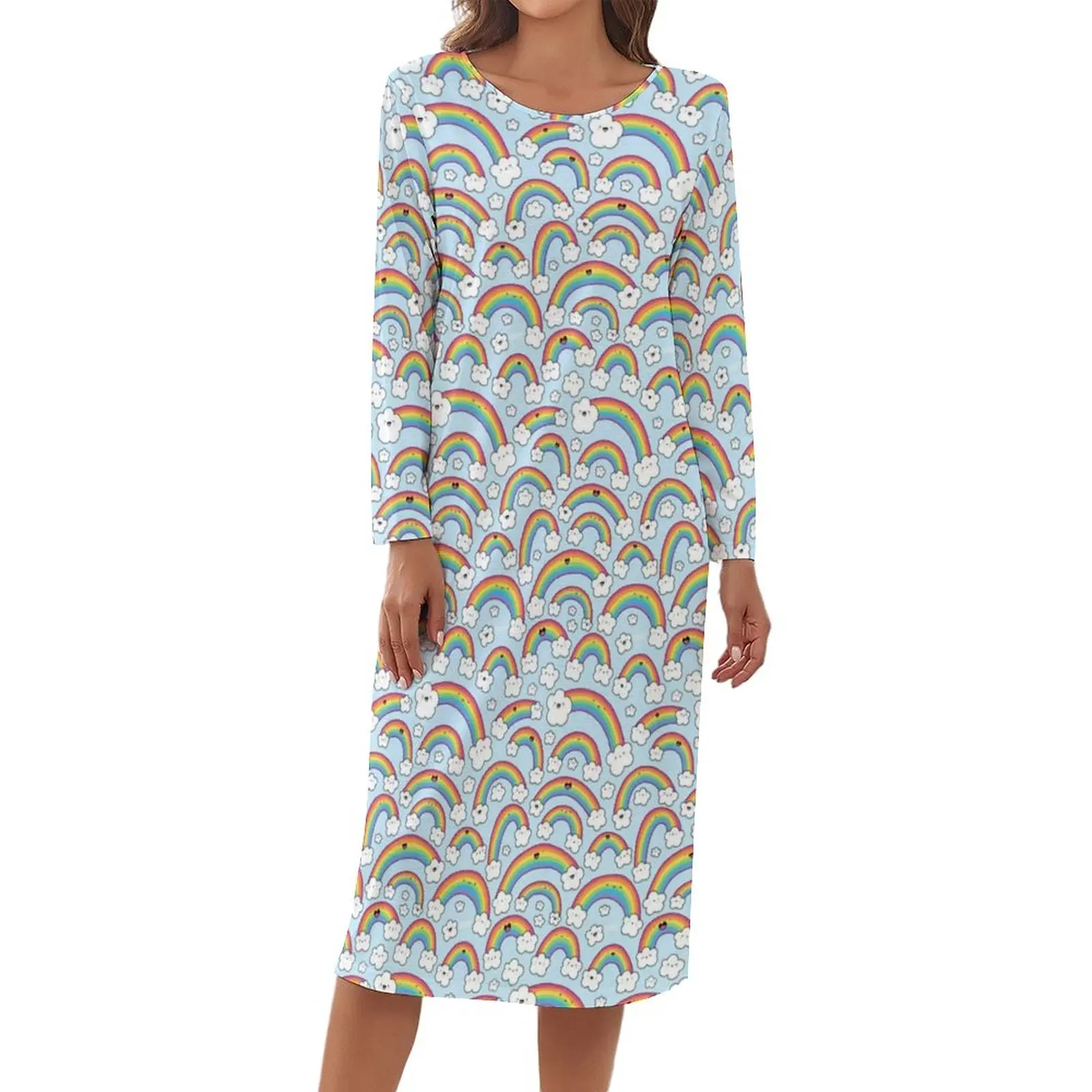 

Радужная Пижама с U-образным вырезом и принтом